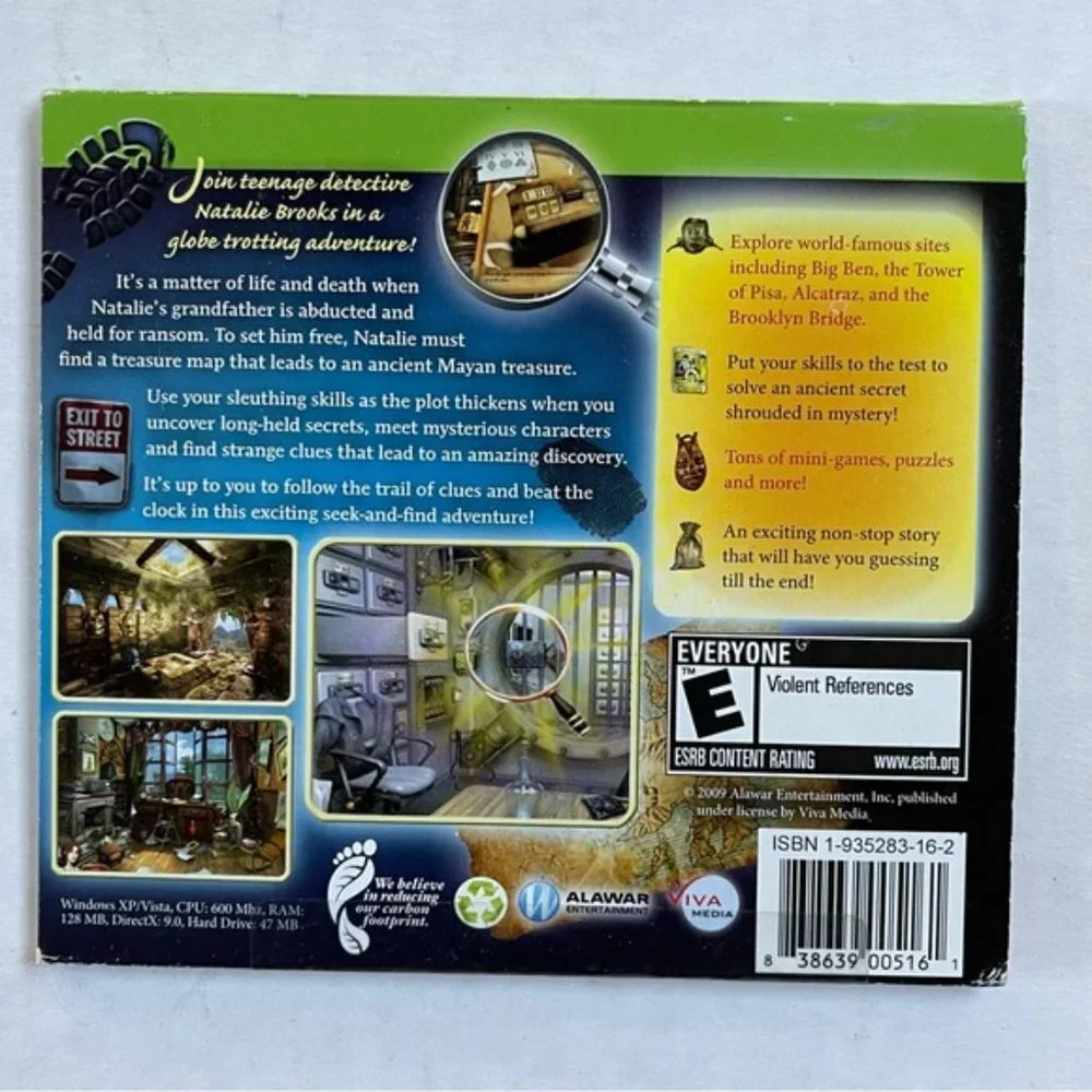 Natalie Brooks Treasure Of The Lost Kingdom PC Games CD ROM E ESRB Viva Media
